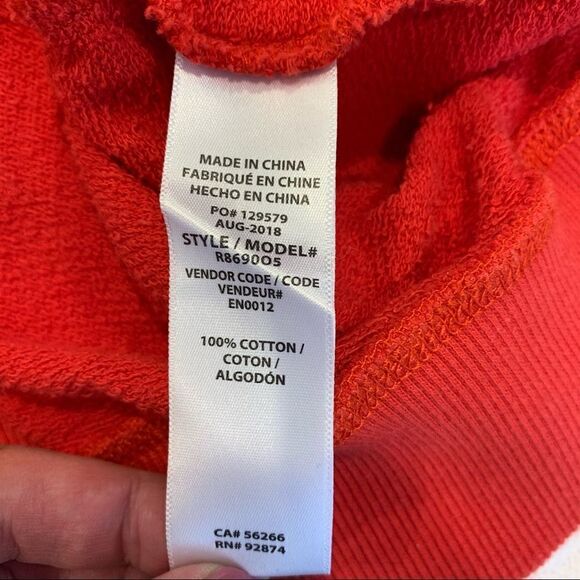 Splendid Double Stripe Sweatshirt Red and White Size Extra Small - Picture 7 of 8